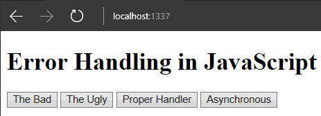 JavaScript错误的正确处理方式